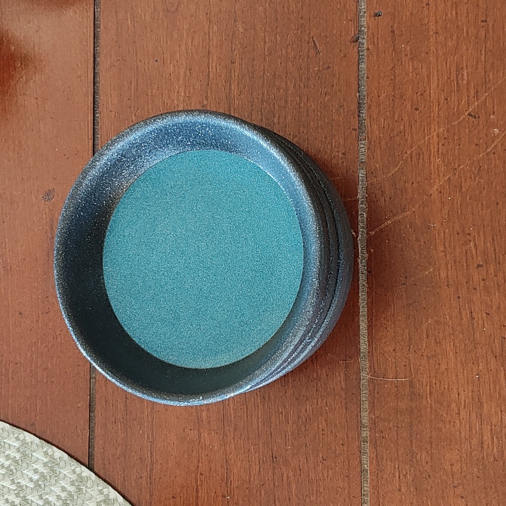 Hand Crafted Blue and Black Coasters - Picture 4 of 7